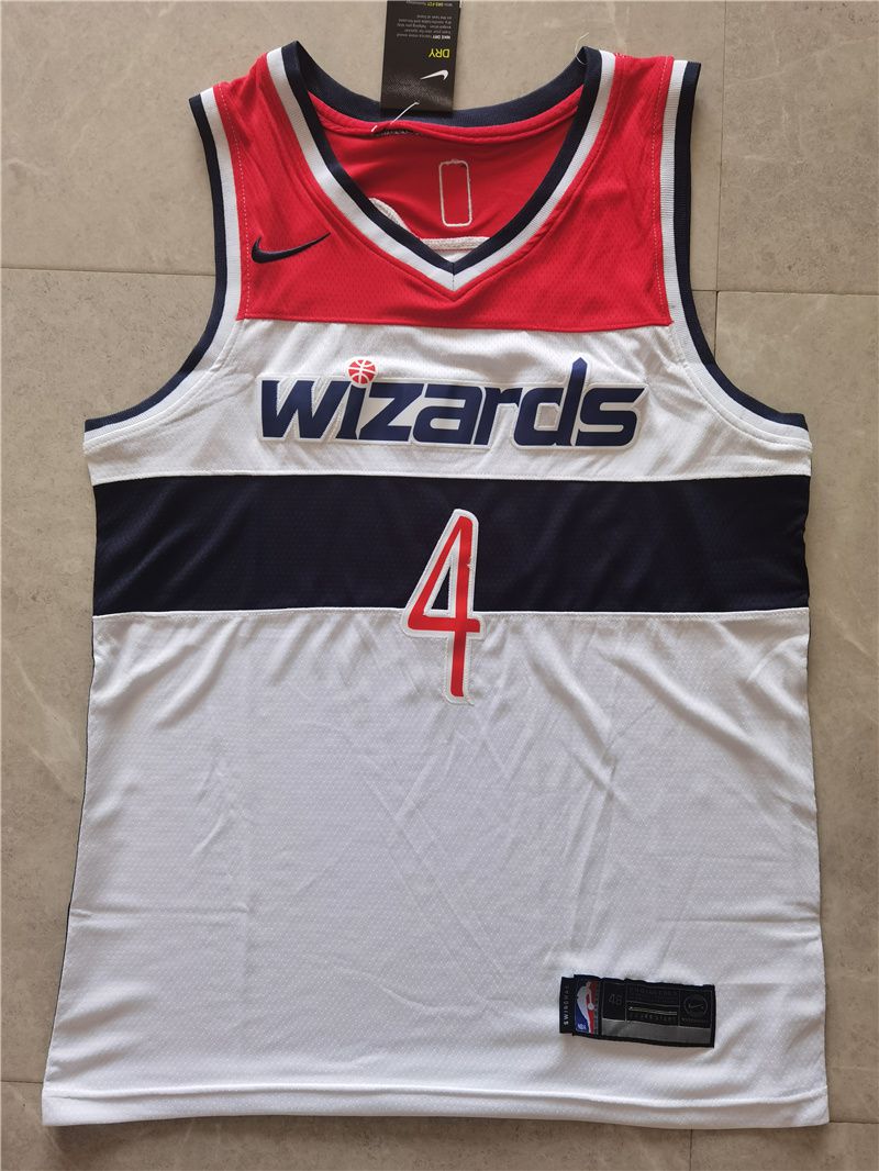 Men Washington Wizards #4 Westbrook White Game 2021 Nike NBA Jersey1->washington wizards->NBA Jersey